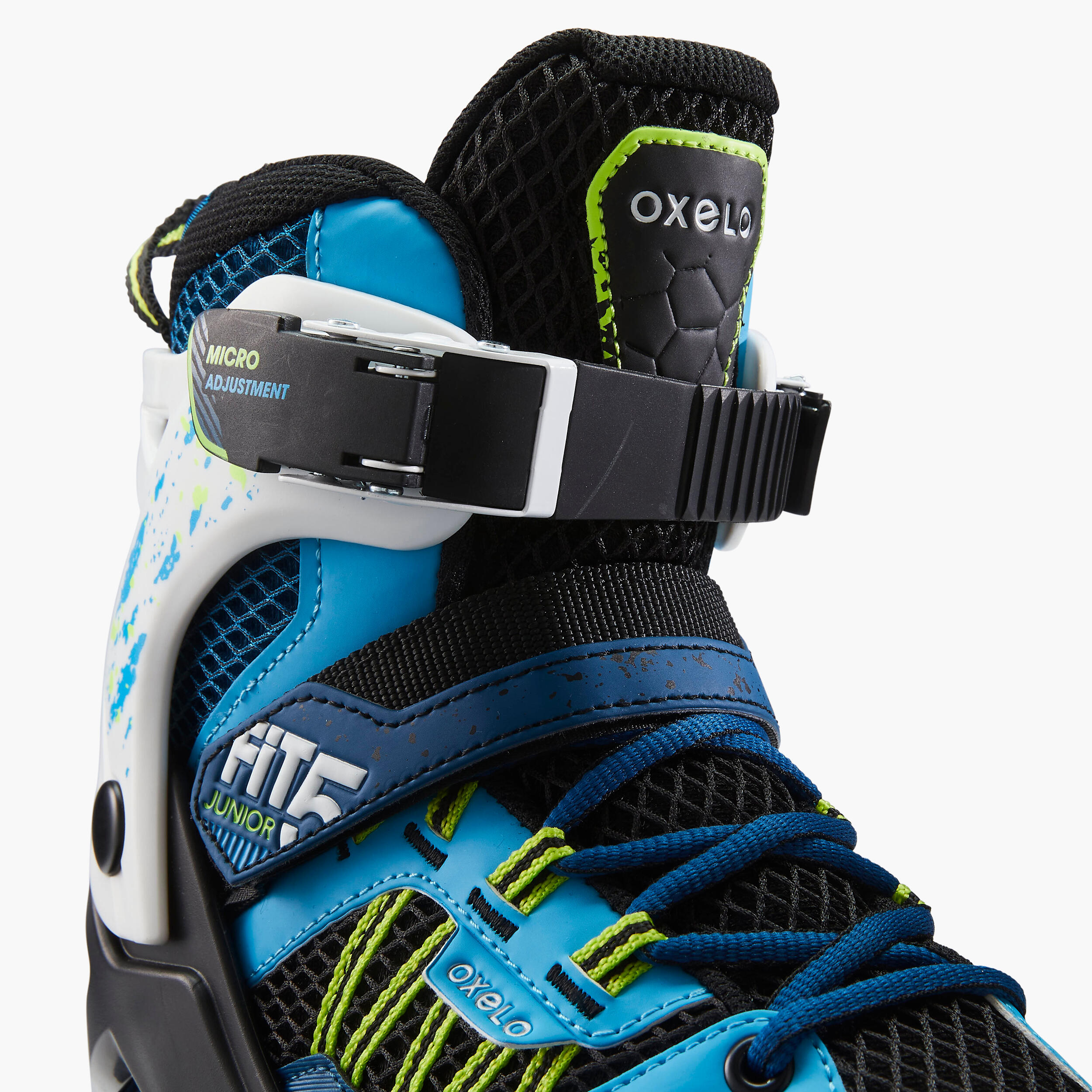 Fit 5 Jr Kids' Inline Fitness Skates - Blue / White 7/10