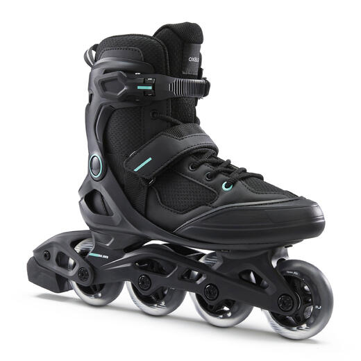 Patines Línea Mujer Oxelo Fitness FIT100 Negro