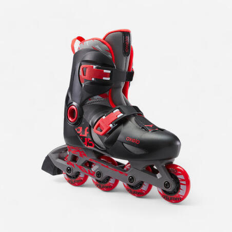 Roller Enfant Play5 Rouge Noir Decathlon Roller Enfant Play5 Rouge Noir Decathlon