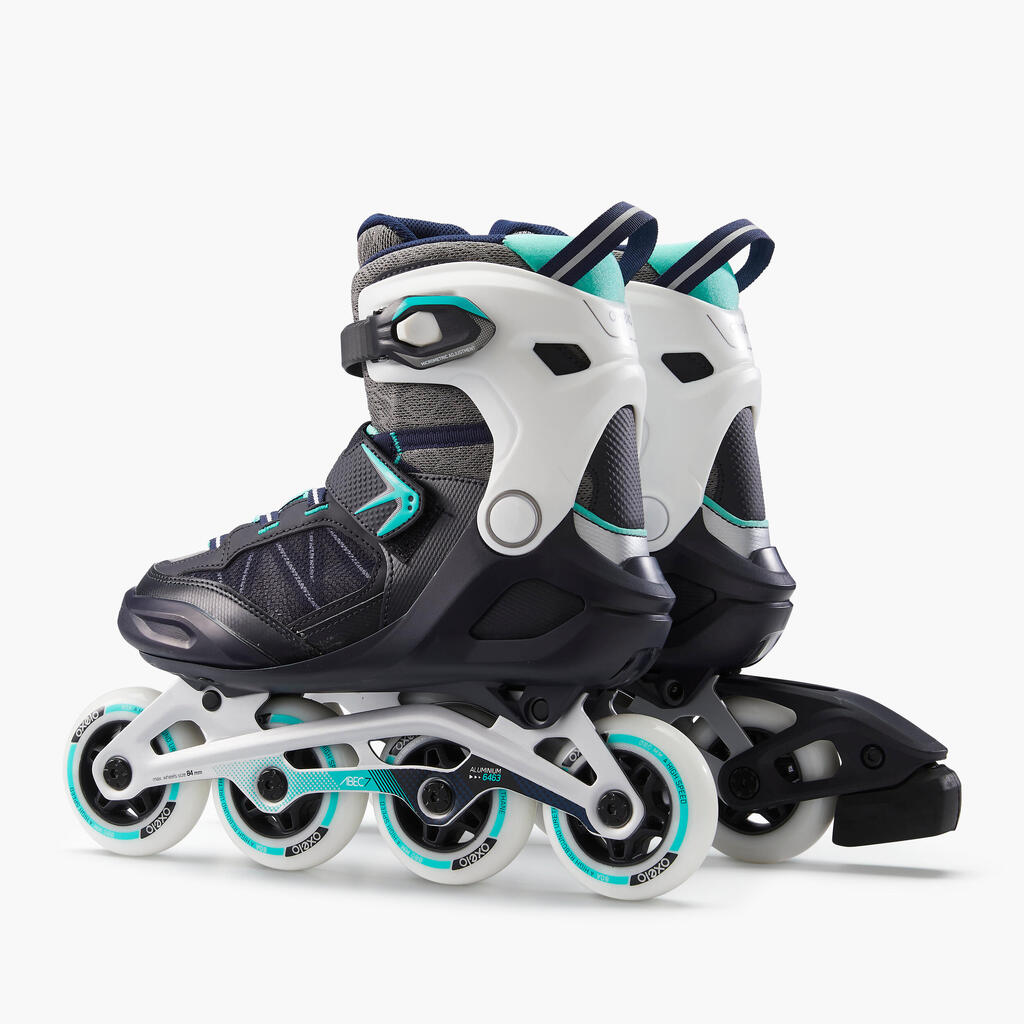 Adult Inline Fitness Skates FIT500 - Ice Grey