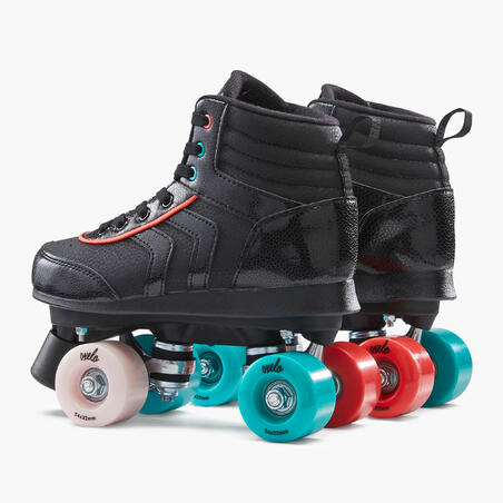 Kids' Roller Skates Quad 100 - Black