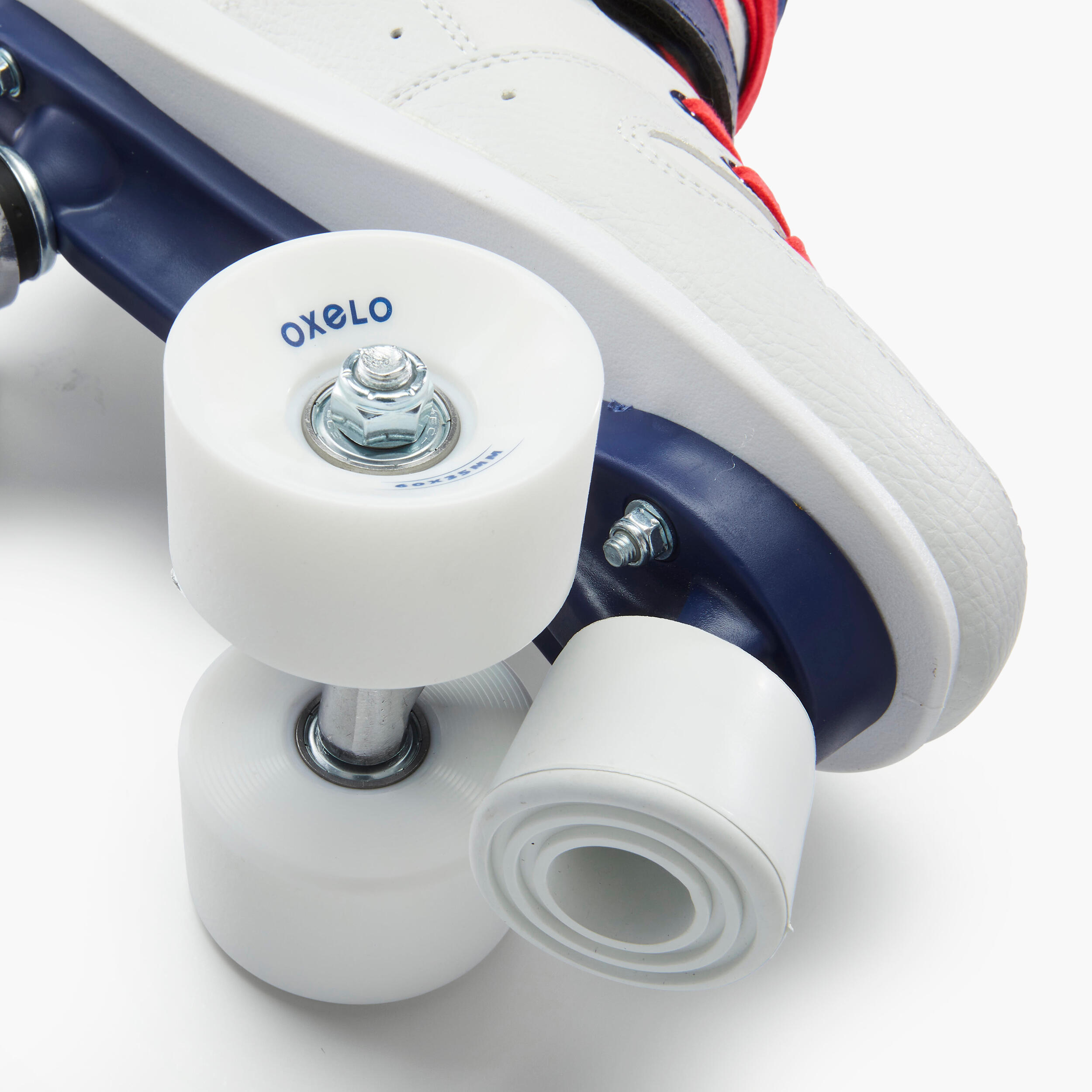 Patins de 4 Rodas Quad 100 Adulto Branco 17/21