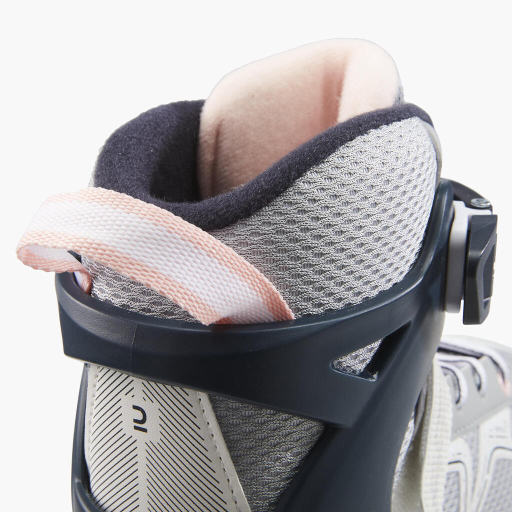 Crno-kaki dečji roleri FITNESS FIT 3
