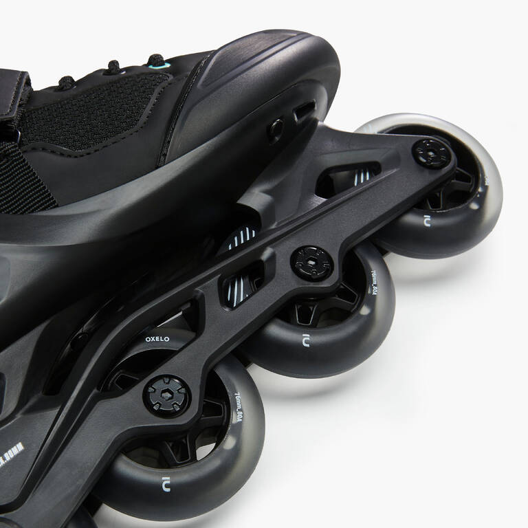 Sepatu Roda Inline Fitness Dewasa FIT100 - Hitam/Mint