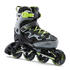 Kids Skating Shoes Inline Fit 3 Grey Yellow