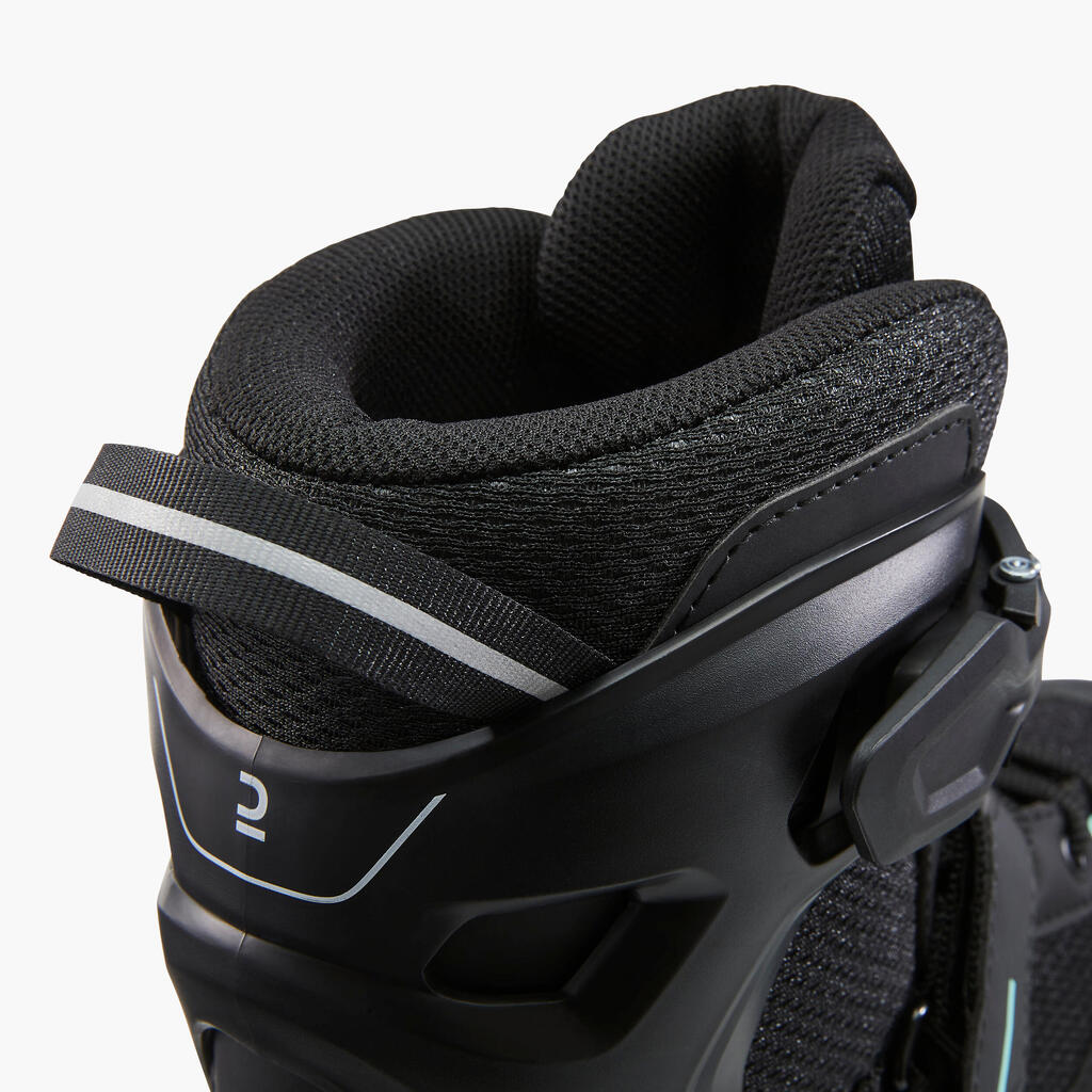 Adult Inline Fitness Skates FIT100 - Black/Mint