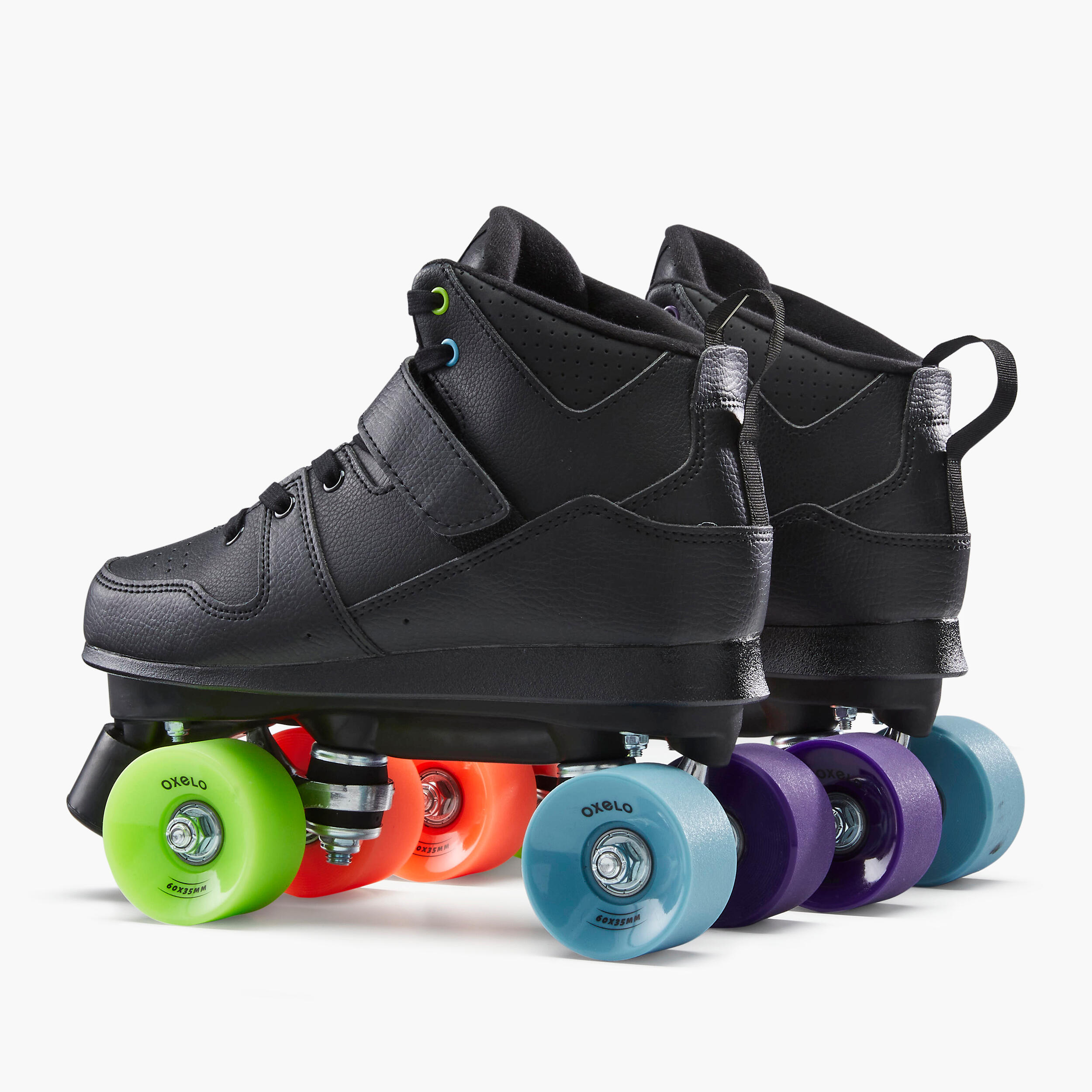 Adult Roller Skates Quad 100 Black Decathlon