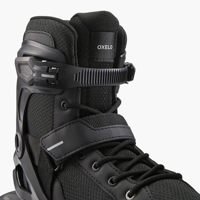 Patines Línea Mujer Oxelo Fitness FIT100 Negro - Decathlon