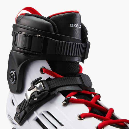 Adult Freeride Hardboot Inline Skates MF500 - White/Red