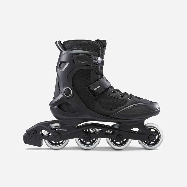 Adult Inline Fitness Skates FIT100 - Black/Silver