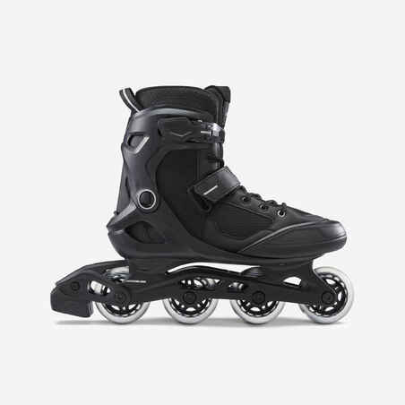 Patines en Línea Fitness FIT100 Adulto Negro Plata