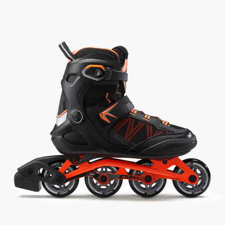 Adult Inline Fitness Skates FIT500 - Acid Orange