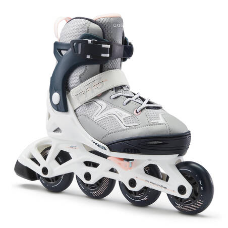 Kids Inline Skates Fit 3 Grey - Oxelo