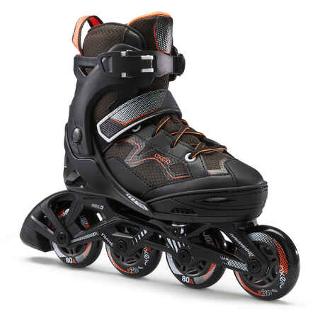 Patines en línea para niños Oxelo Fit3 negro - naranja