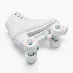 Kids' and Adult Artistic Roller Skating Quad Skates 100 - White