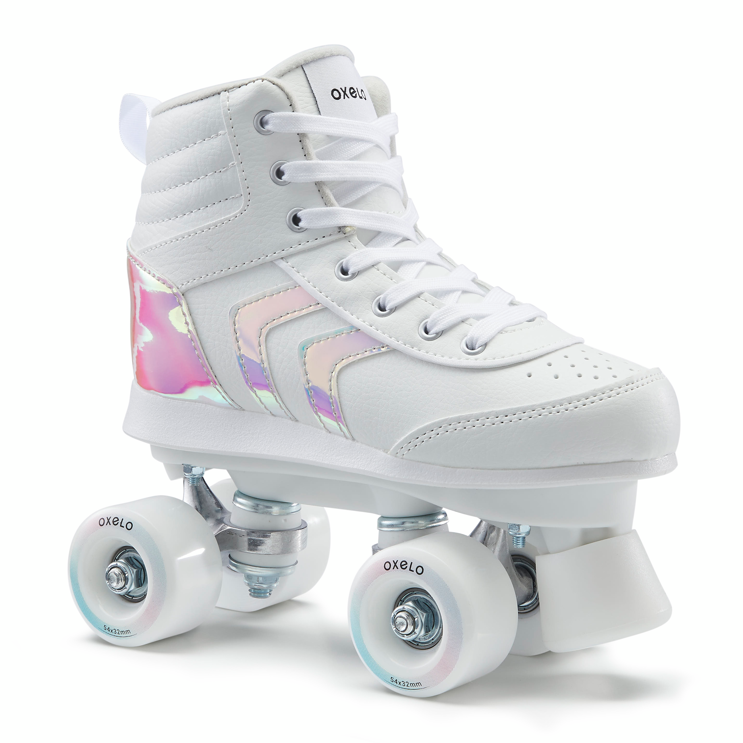 Roller en ligne Pulse blanc + patin à glace Adulte Enfant Mixte taille  ajustabl