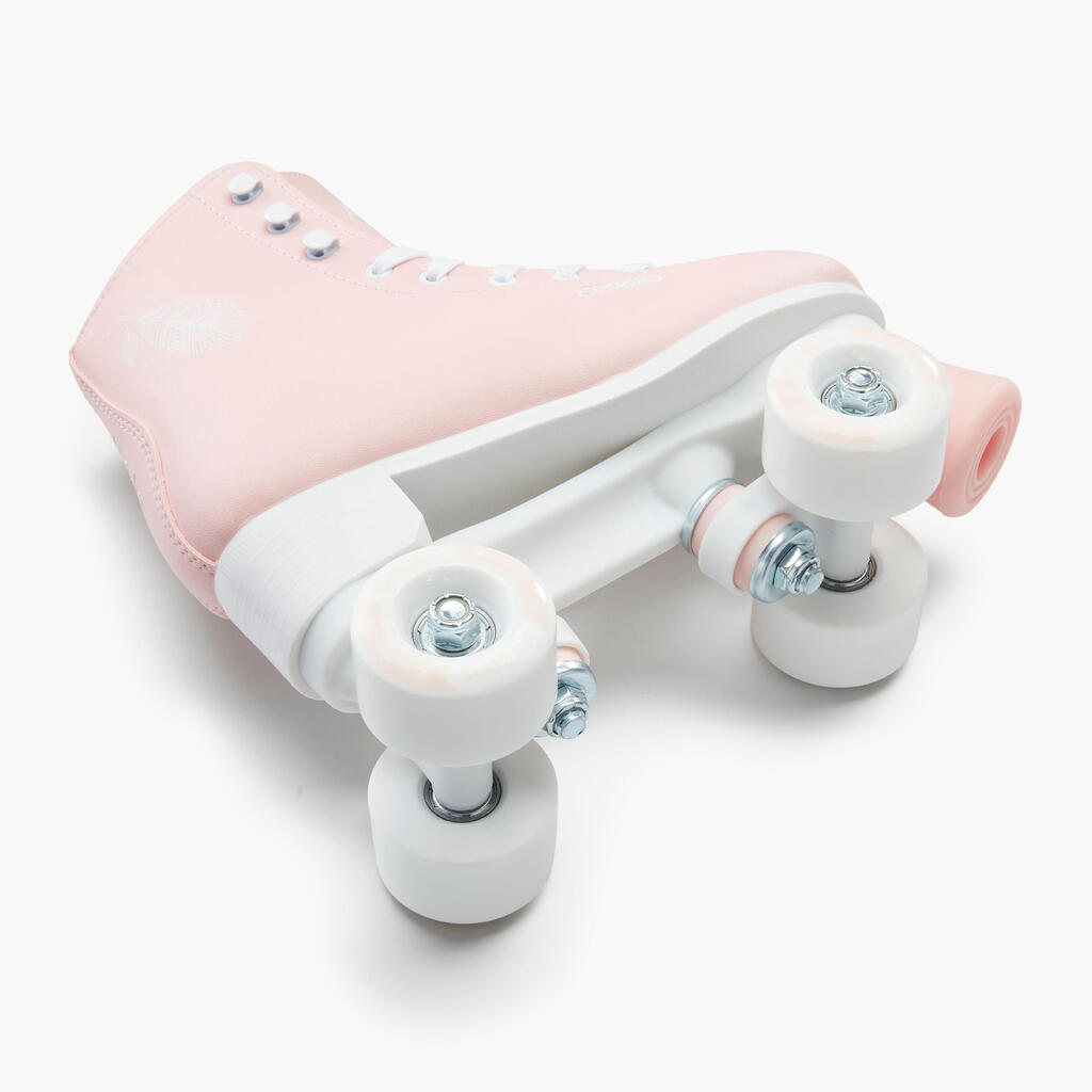 Rollschuhe Rollerblades Kunstlauf Quad 100 kleine Größen rosa