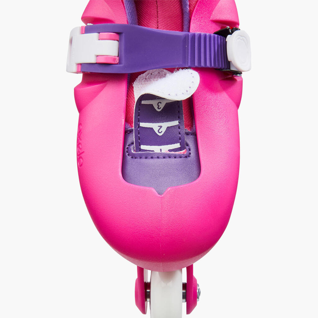 Bērnu skrituļslidas Play 3, rozā/purpura