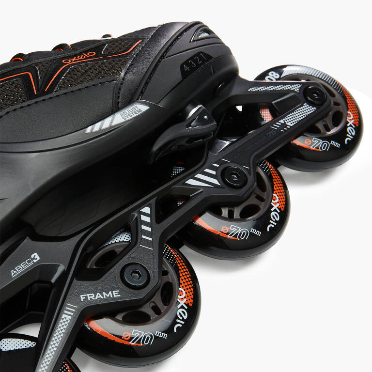 Fit 3 Kids' Fitness Skates - Black/Orange