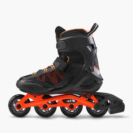 Adult Inline Fitness Skates FIT500 - Acid Orange