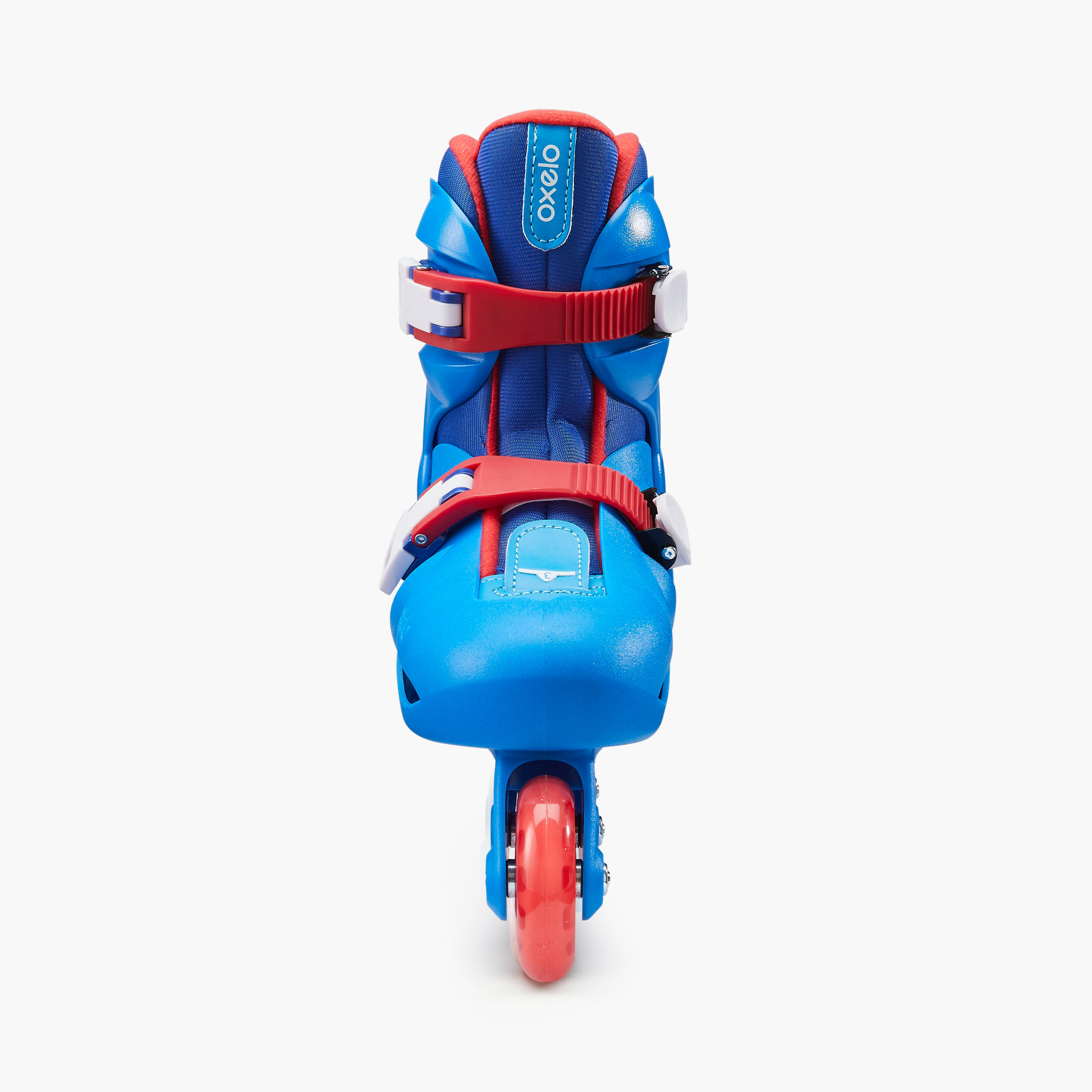 Patins à roues alignées enfant - Play 3 bleu/rouge - OXELO