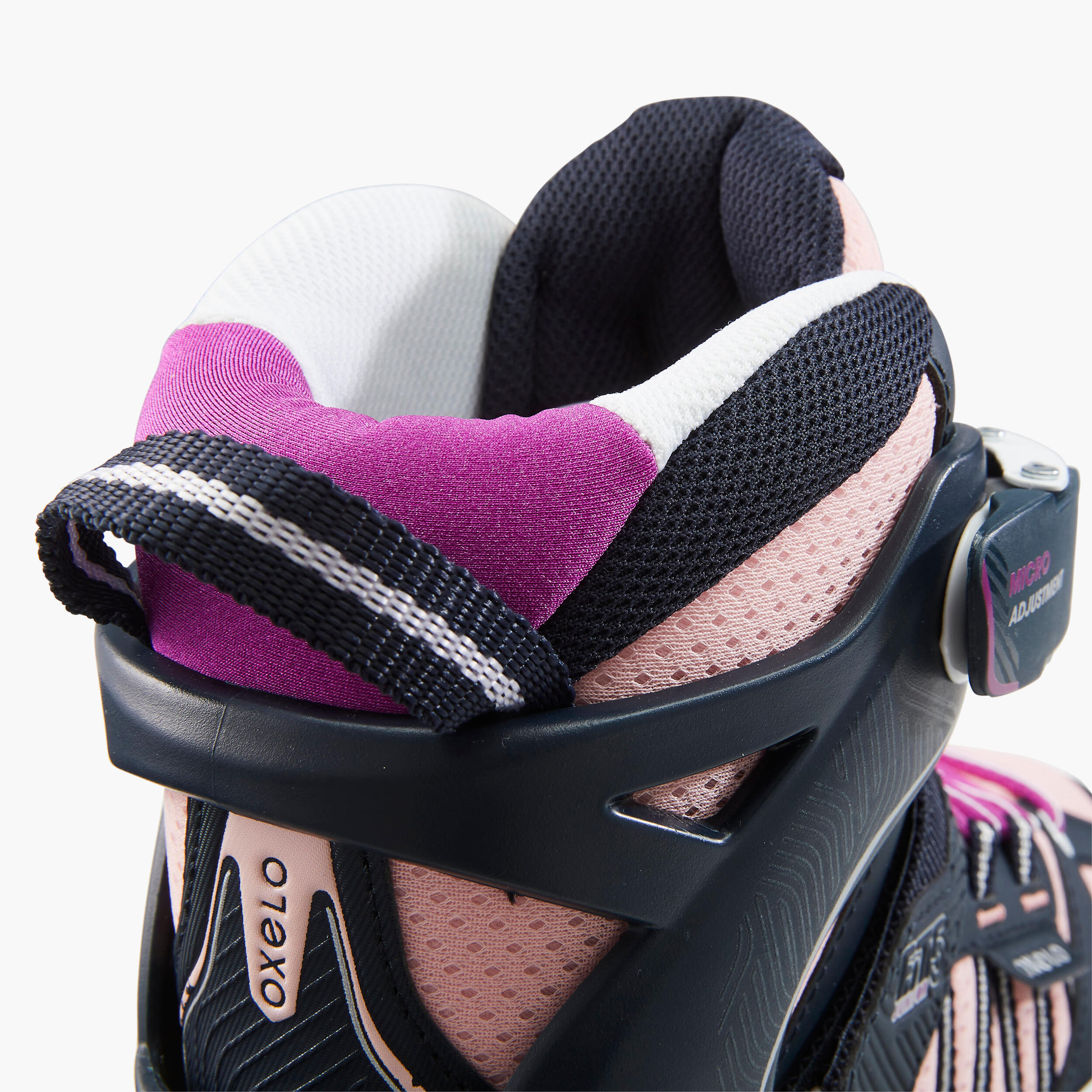 РОЛИКИ ДЕТСКИЕ FIT 5 РАЗДВИЖНЫЕ СИНЕ-РОЗОВЫЕ OXELO