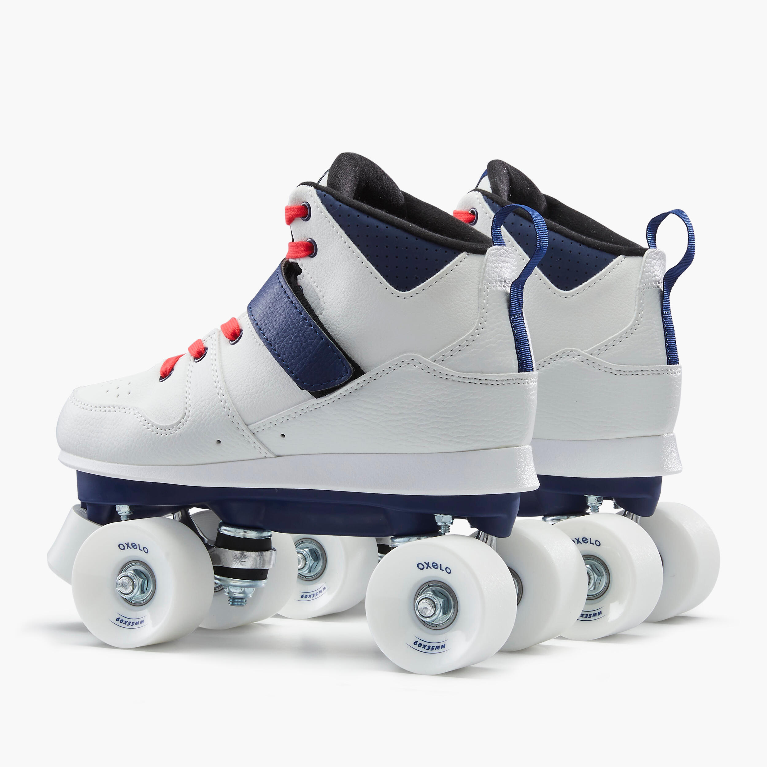 Patins de 4 Rodas Quad 100 Adulto Branco 14/21