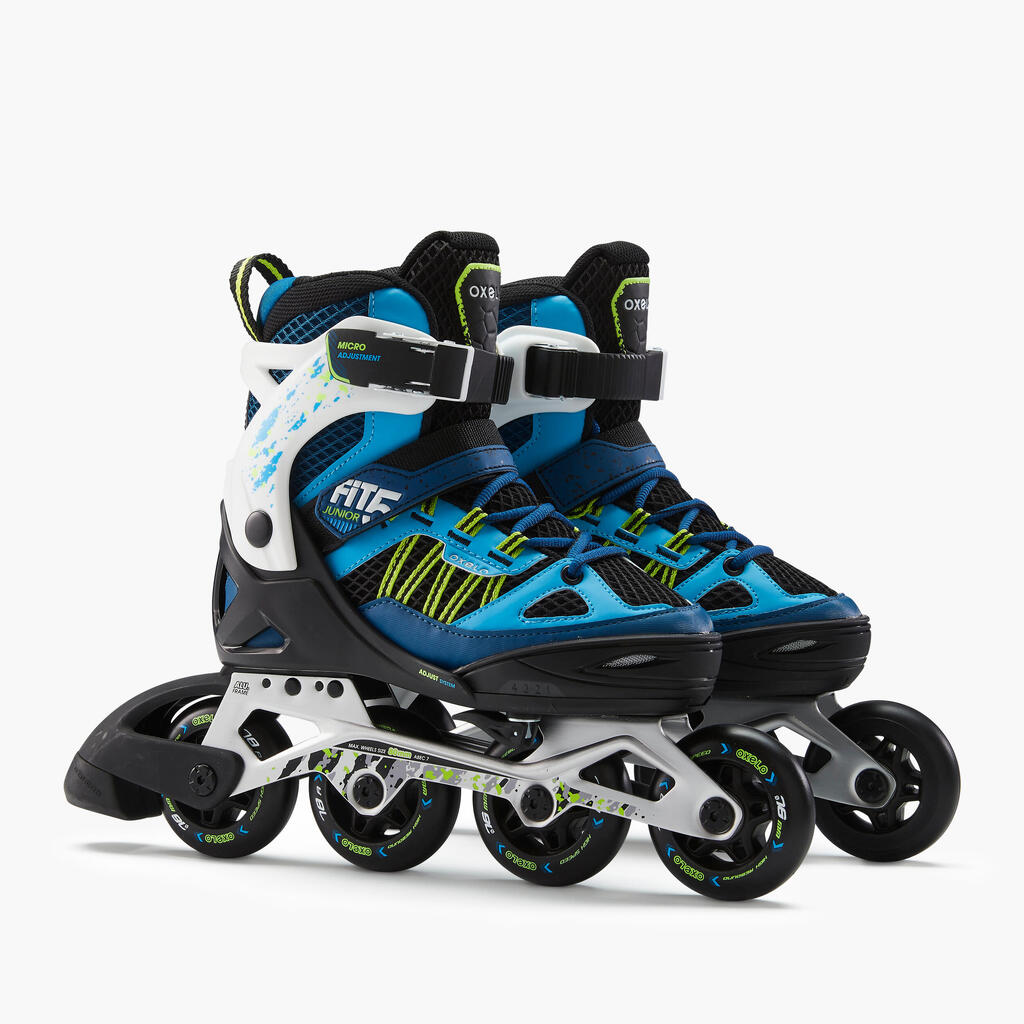 Inline Skates Inliner Kinder Fitness - Fit 5 blau/weiß