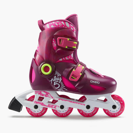 أحذية تزلج Play 5 Tonic للأطفال- لون وردي