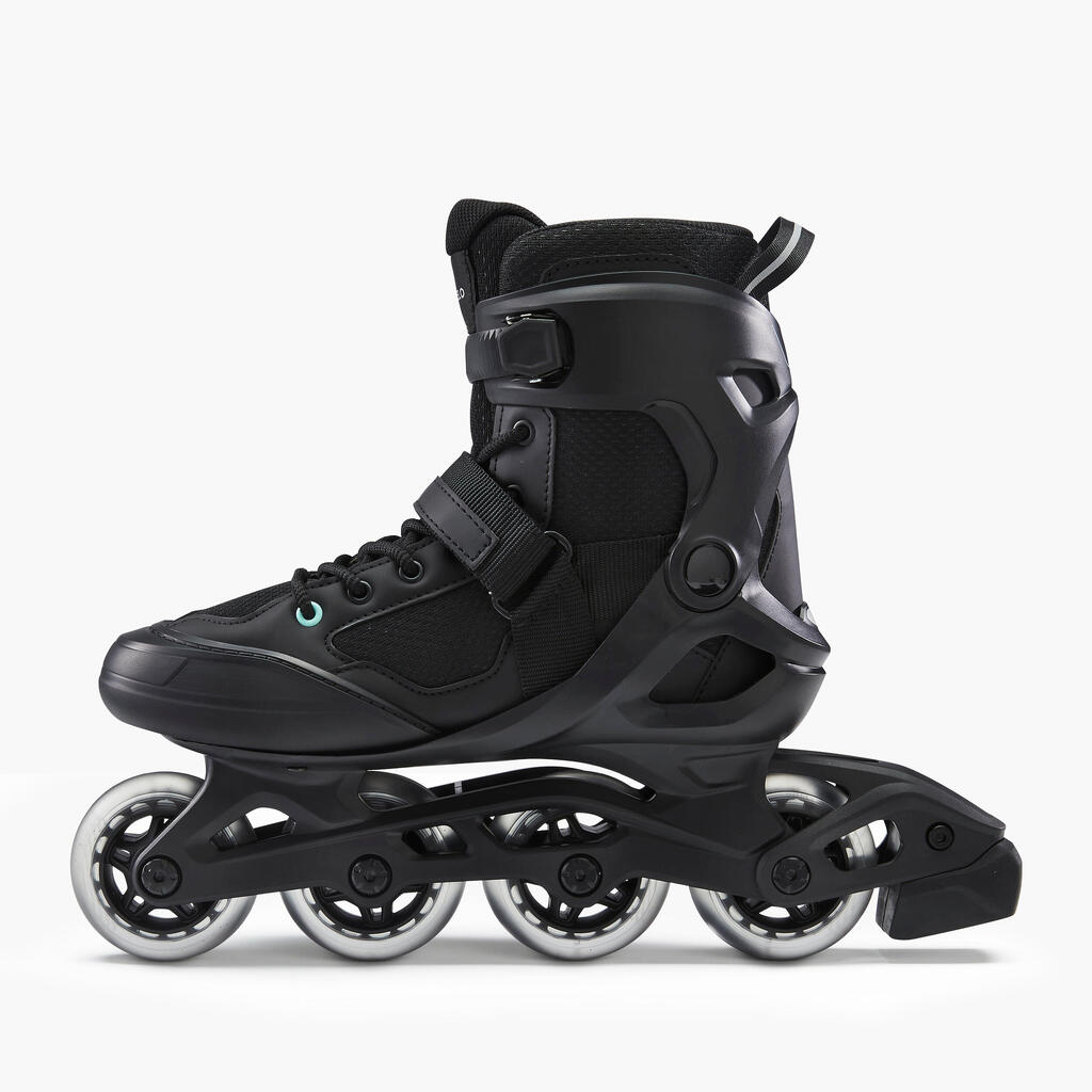 Inline-Skates Inliner Fitness FIT 100 Damen schwarz/mint