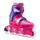 Ролики детские раздвижные для девочек розово-фиолетовые PLAY3 Oxelo
