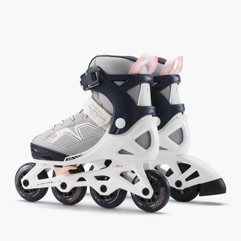 Inline Skates Kinder Fitness FIT3 größenverstellbar Abyss grau