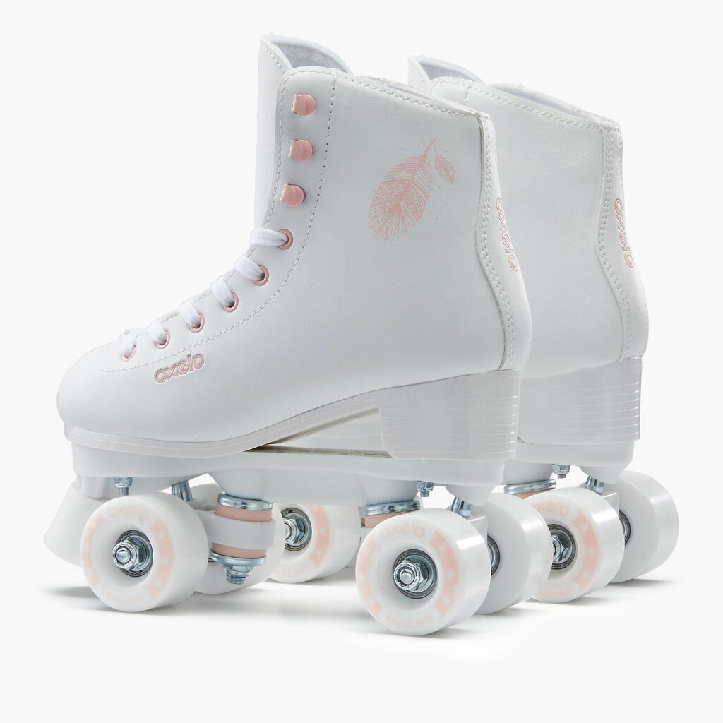 Artistic Roller Skates Quad 100 Small Size - White