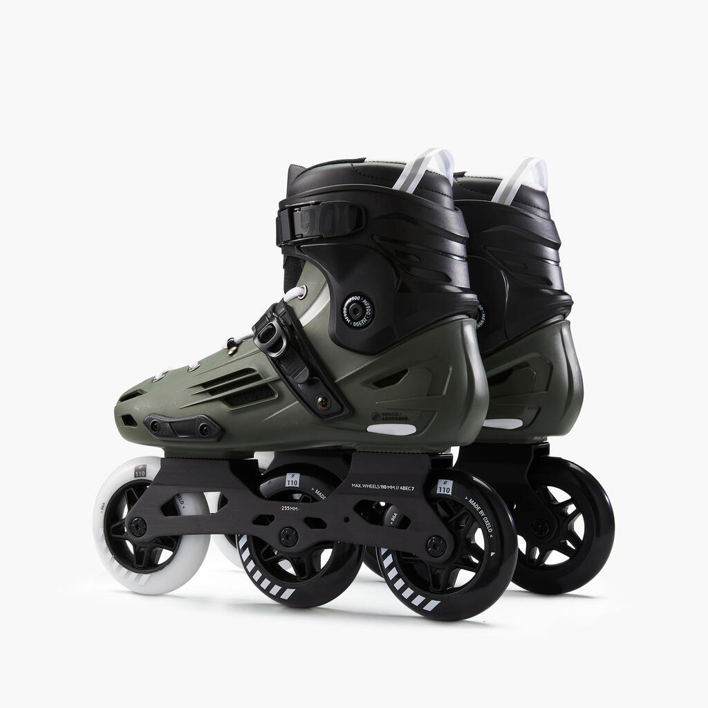 Kolieskové korčule MF900 Urban freeskate Hardboot zelené