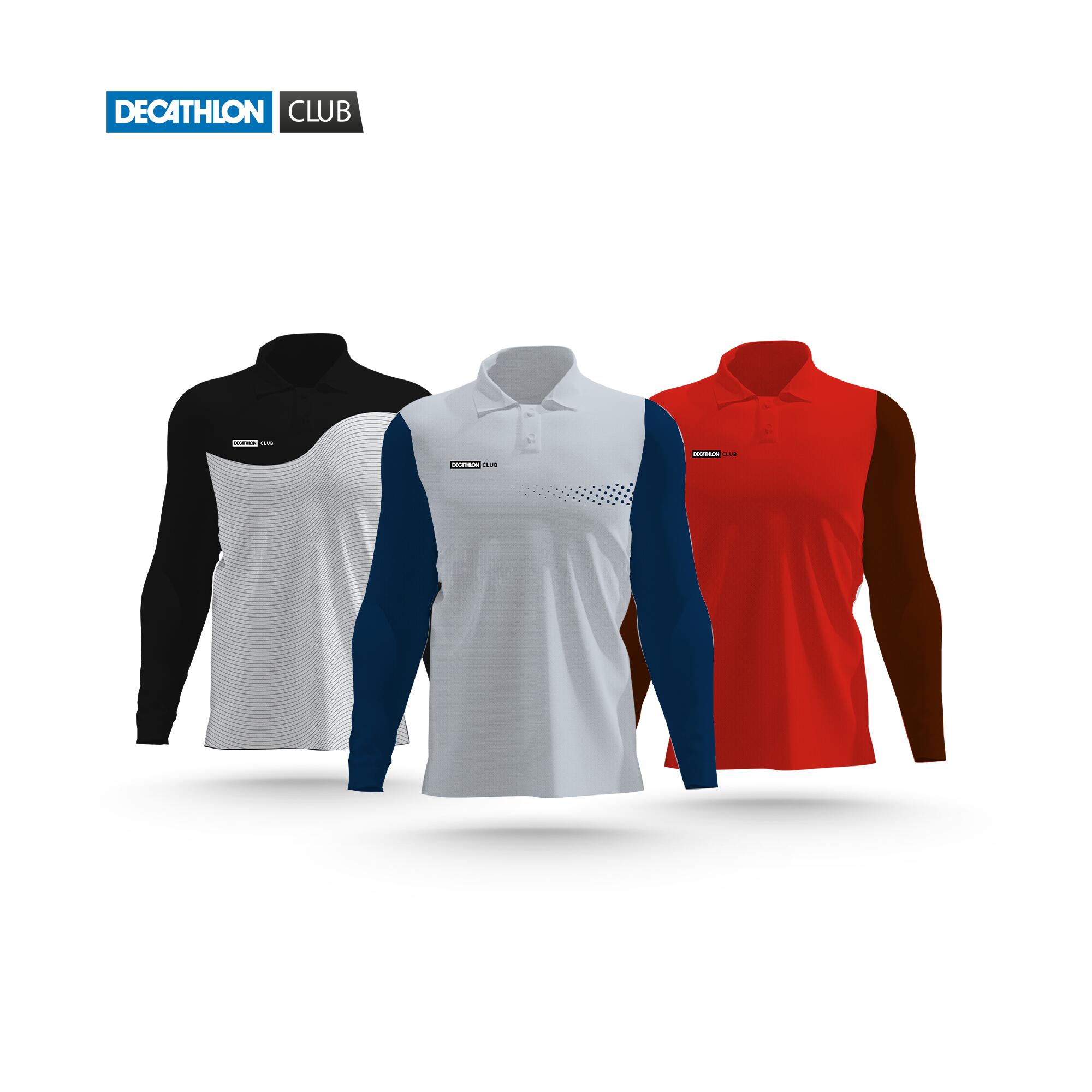 POLO DE TENIS MANGA LARGA PERSONALIZADO NIÑO DECATHLON Decathlon