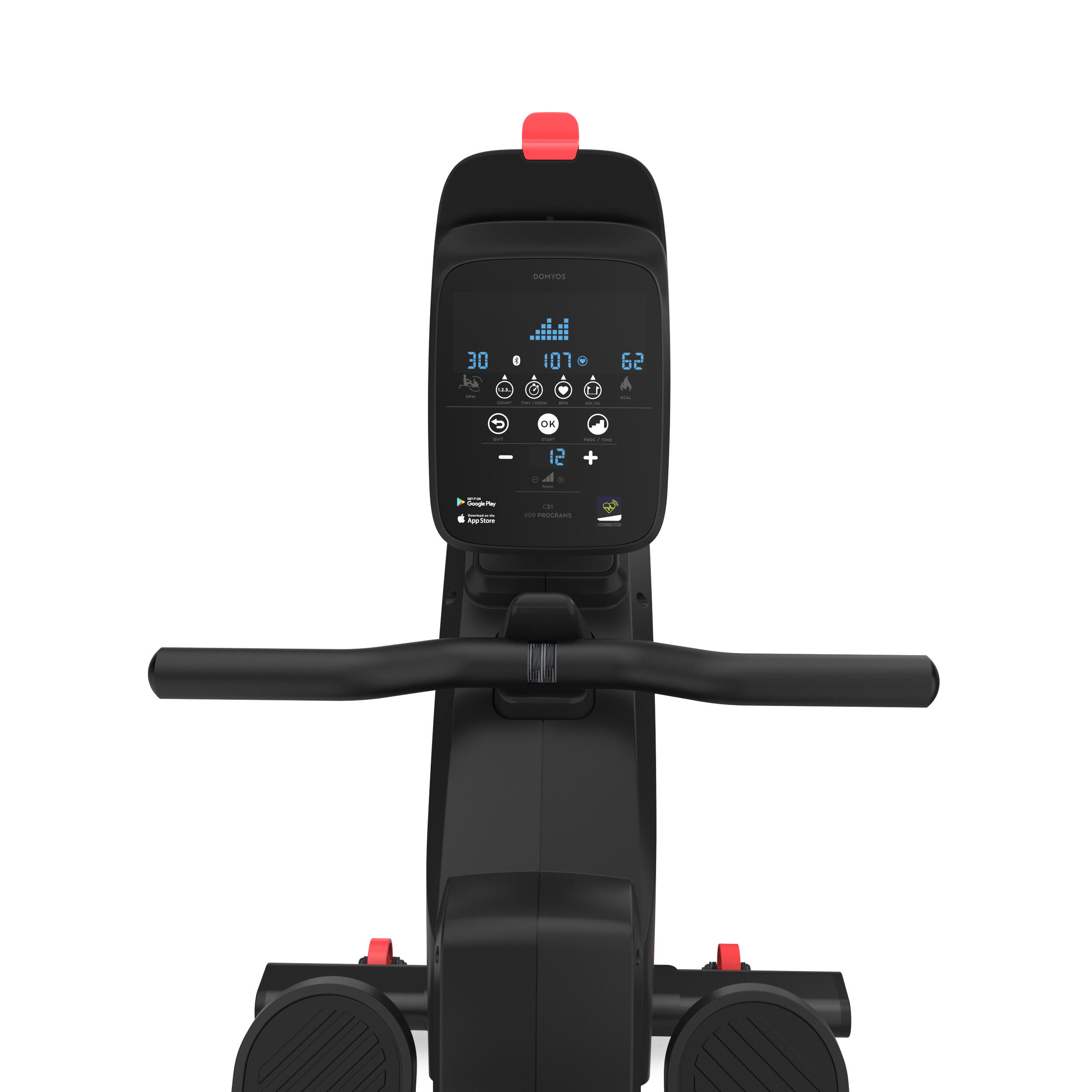 500B self-powered, connected training rower