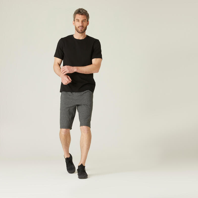 Pantalon scurt Regular 500 Fitness Gri închis Bărbaţi 