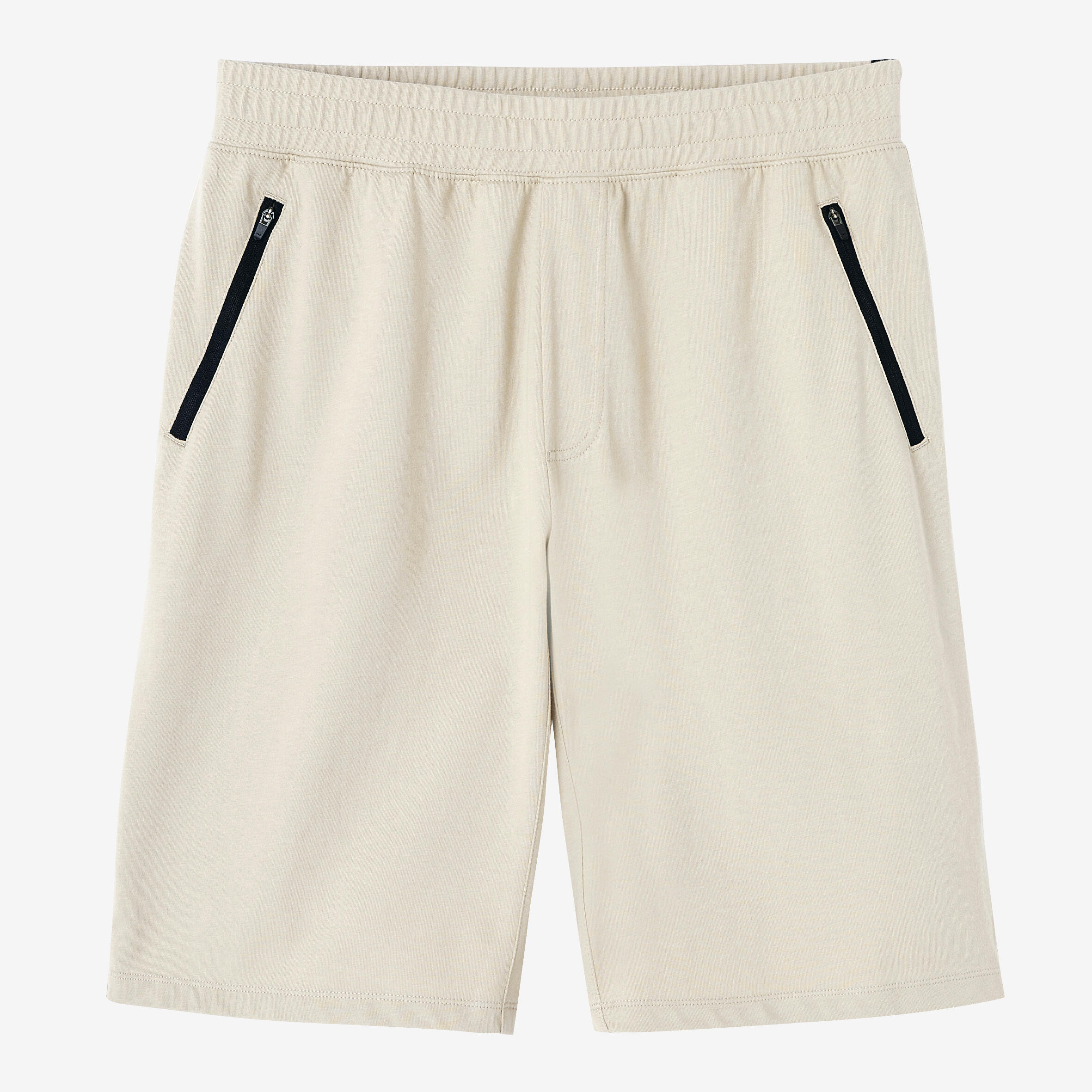 Men's Fitness Shorts 500 - Grey/Linen 7/7