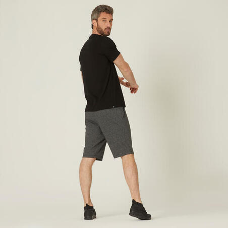 Short Fitness Homme - 500 Gris Foncé