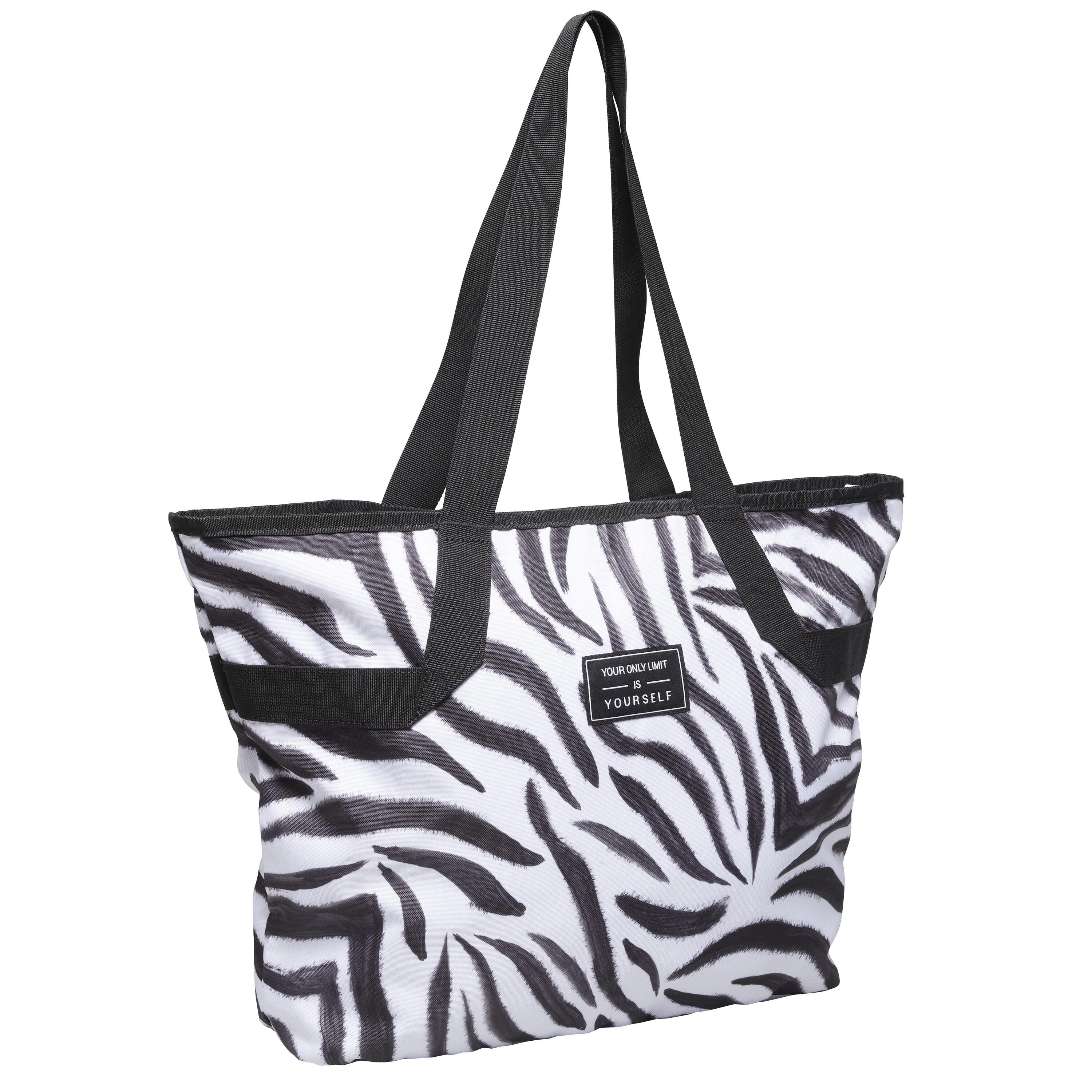 The zebra-print sport tote with character: a must-have for your fitness kit.  8/8
