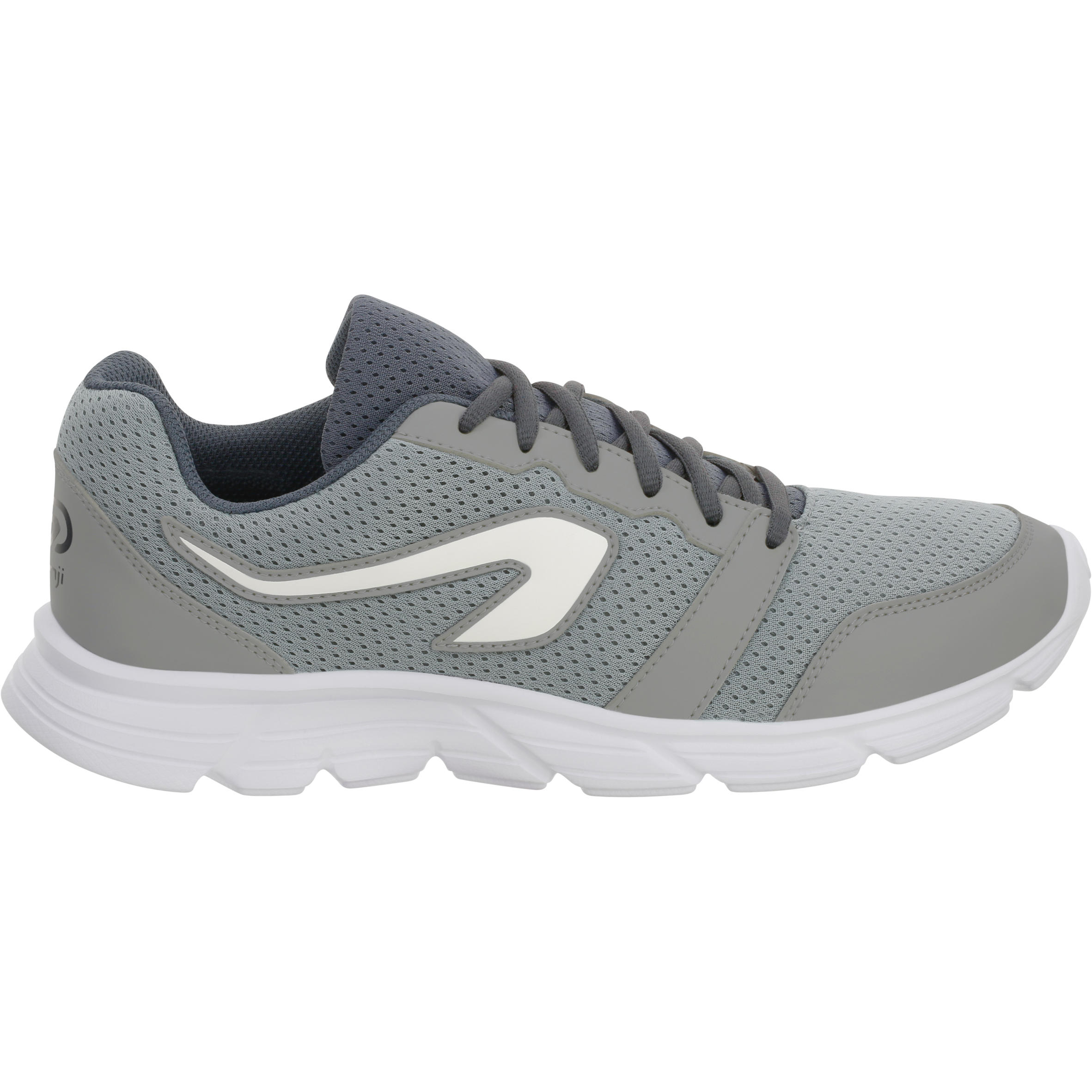 gray training shoes