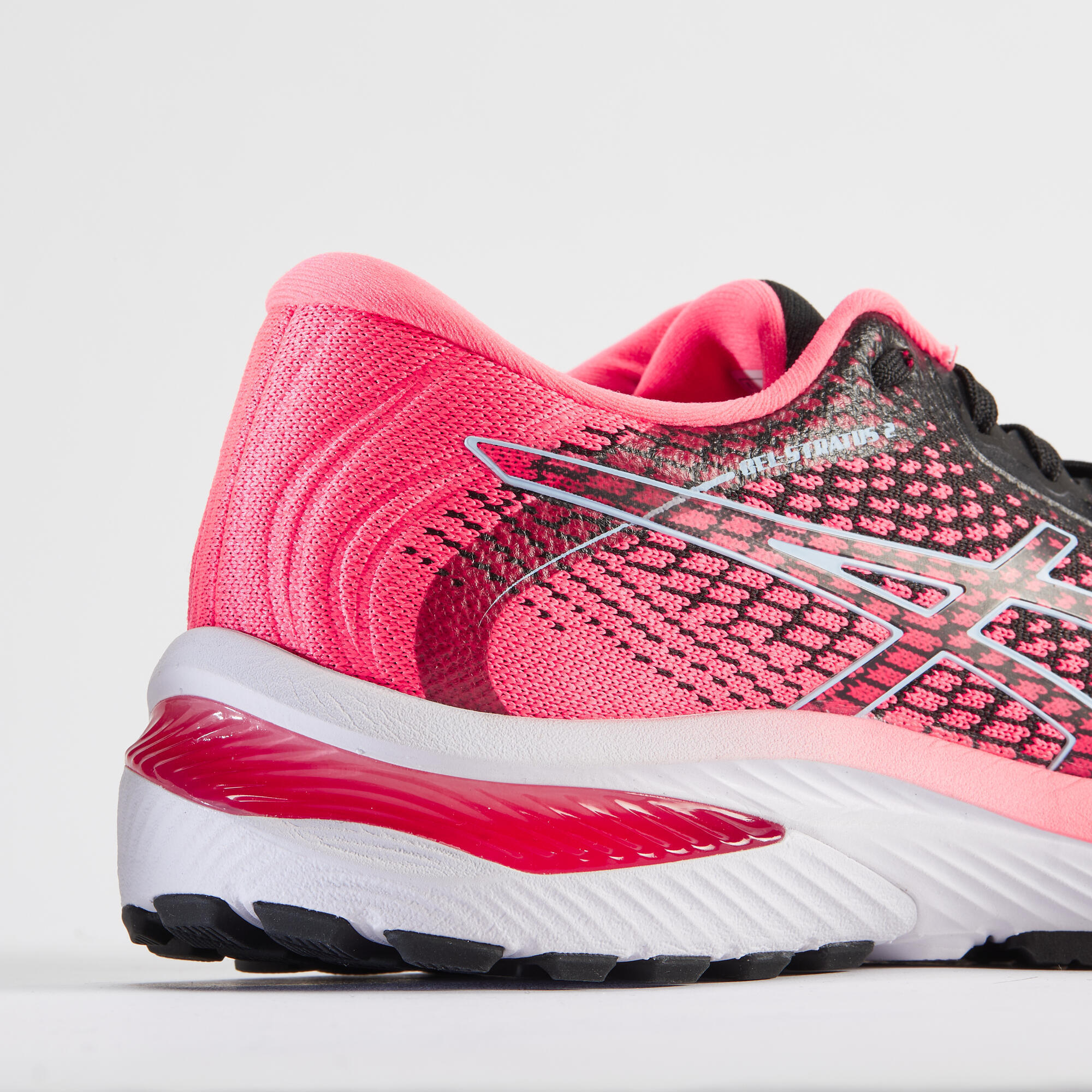 zapatillas running asics gel stratus mujer rosa