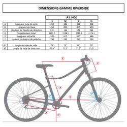 Bici trekking a pedalata assistita RIVERSIDE 500 E RIVERSIDE | DECATHLON