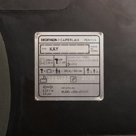 ЛОДКА НАДУВНАЯ ДЛЯ ЛОВЛИ КАРПА VENTUS 230