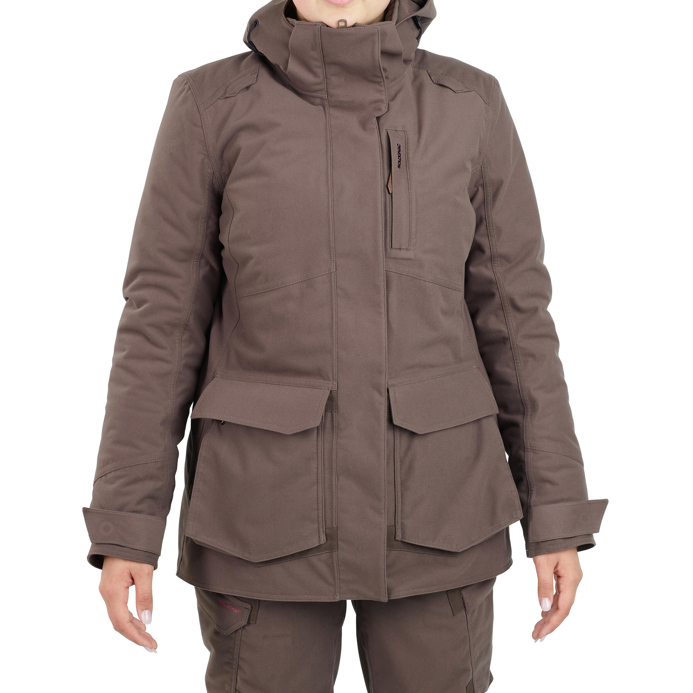 Women Hunting 3-in-1 Warm Waterproof Jacket – 500 Brown - Solognac ...