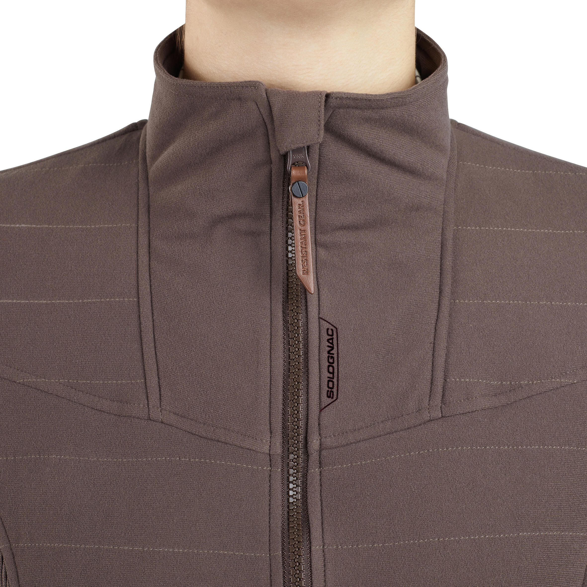Women's Hunting Jacket 3-in-1 Warm Waterproof - 500 Brown - SOLOGNAC