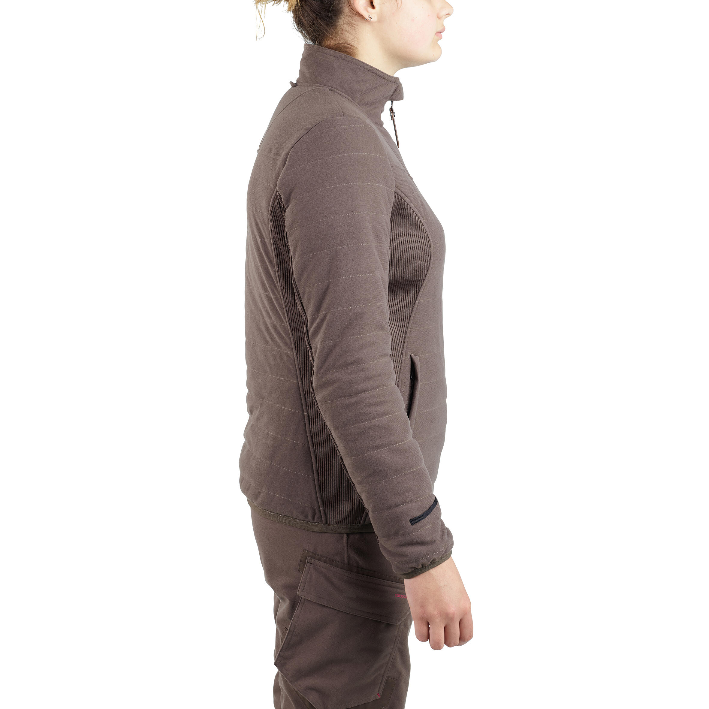 Women's Hunting Jacket 3-in-1 Warm Waterproof - 500 Brown - SOLOGNAC