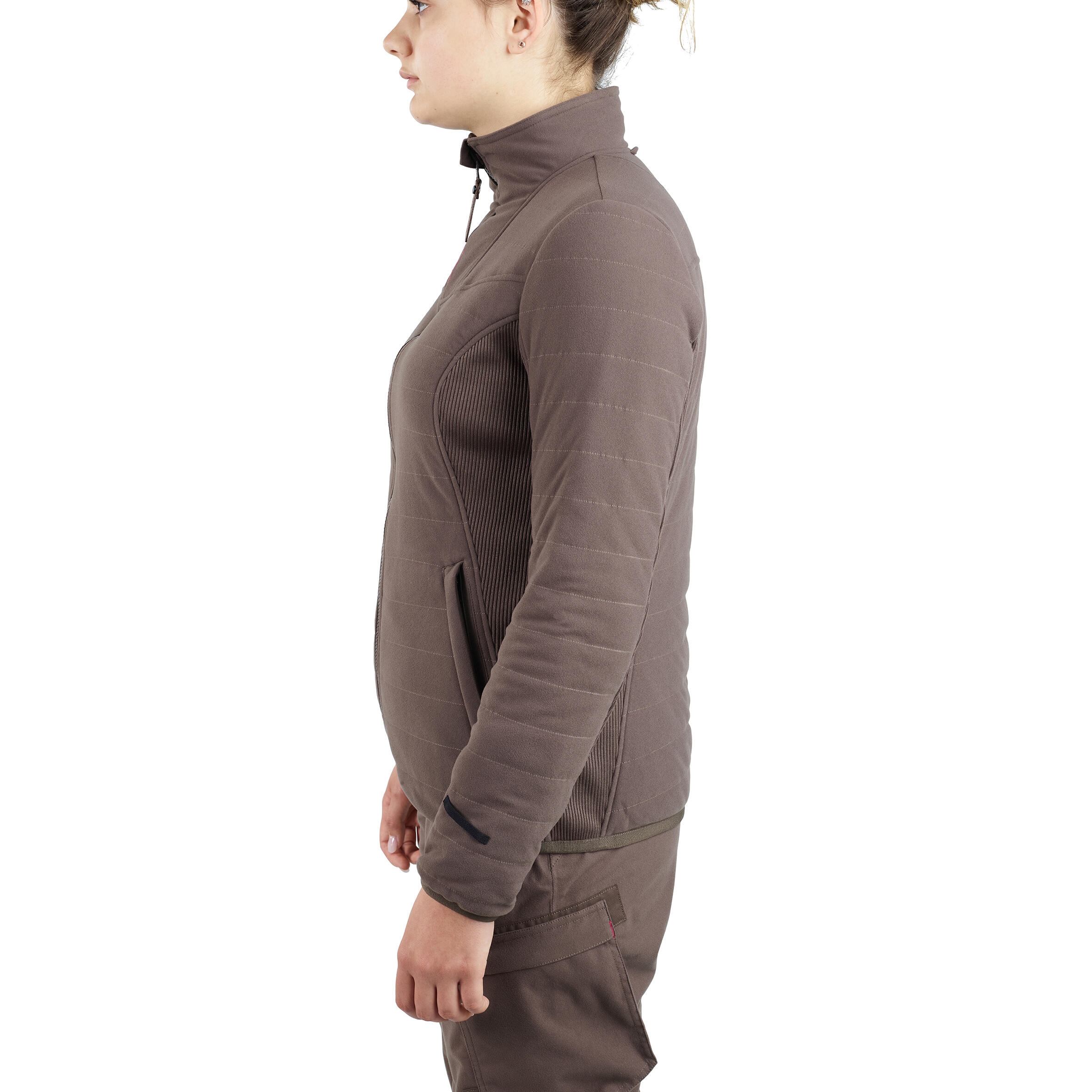 Women's Hunting Jacket 3-in-1 Warm Waterproof - 500 Brown - SOLOGNAC