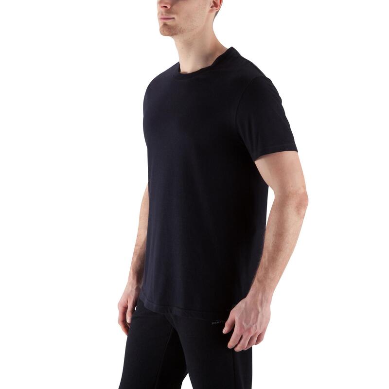 Men's 100% Cotton T-Shirt Sportee - Black