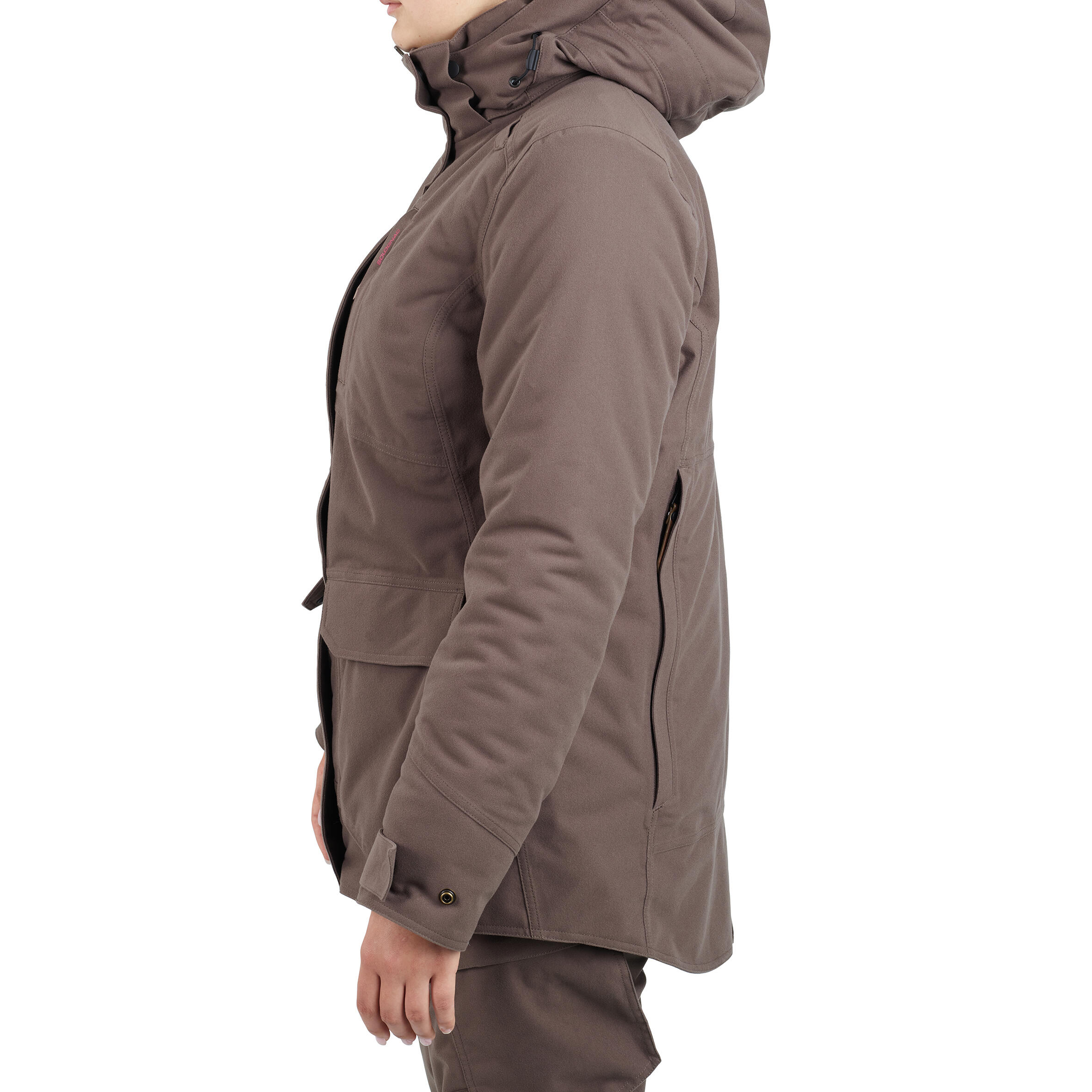 Women's Hunting Jacket 3-in-1 Warm Waterproof - 500 Brown - SOLOGNAC